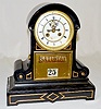 French Slate Calendar Shelf Clock