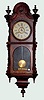 Welch Walnut "No. 5 Kellogg" Regulator Clock