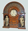 Seth Thomas Carved Arch Statue Clock