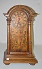 Oak 30 Day Pyrographic Shelf Clock