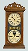 Ithaca No. 10 Farmers Calendar Clock, Walnut