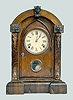 Gilbert Walnut "Keystone" Shelf Clock