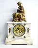 Ansonia White Onyx "Almont" Mantel Clock