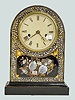 M.O.P. Inlay Double Fusee Shelf Clock