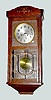 German Oak Hanging Box Clock