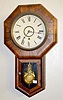 Gilbert Rosewood Octagon Drop Clock