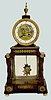 French Animated Dial Shelf Clock w/Cupid