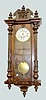 German Carved Wall Regulator Clock