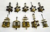 10 Antique Single & Double Barrel Clock Pendulums