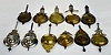 11 Antique Metal Clock Pendulums
