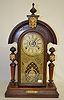 Ingraham "Mascot" Black Walnut Parlor Clock