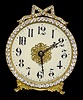 Ansonia "Diadem" Dresser Clock w/ Rhinestones
