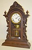 Ansonia Walnut Fifth Avenue Clock, Replica