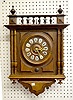 French Walnut Gallery Clock