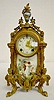New Haven "Lenore" Painted Porcelain Mantel Clock