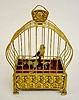 Antique German Automated Bird in Cage