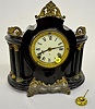 Ansonia 6 Column Iron Mantel Clock