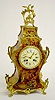French Japy Freres Painted Wood Mantel Clock