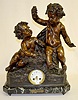 French "Les Vendanges", Bacchus Statue Clock