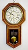 Ansonia Long Drop Calendar Clock