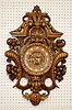 French Carved Wood Devil Mask Clock