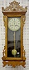 Waterbury "Springfield" Oak Hanging Wall Clock