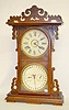 EN Welch "Arditi" Walnut Calendar Clock