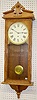 New Haven "Vamoose" Oak Hanging Clock