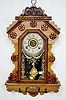 Ingraham Oak Hanging Kitchen Clock