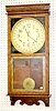 Gilbert "Western Union" Oak Store Regulator Clock