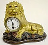 Reproduction Bradley & Hubbard Animated Eye Lion Clock