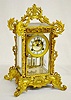 Waterbury "Nevers" Gilt Crystal Regulator
