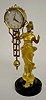 Linden Lady Statue Swing Clock, Painted Lady
