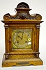 "M. B." Burled Walnut Mantel Clock
