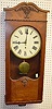 New Haven Mahogany Carved Wall Clock