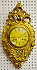 Bucherer Gold Gilt Hanging Cartel Clock