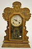 Ingraham "Gila" Oak Calendar Kitchen Clock