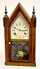 Rosewood Sharp Gothic Mantel Clock