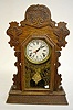 Ingraham "Defender A" Oak Calendar Kitchen Clock