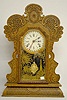 Ingraham "Gila" Oak Calendar Kitchen Clock