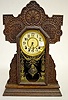 Ingraham Pressed Oak Kitchen Clock