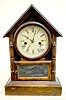 Waterbury Mirrored Rosewood Cottage Clock