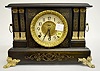 Ingraham Black Enamel Mantel Clock