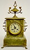 French Green Onyx Mantel Clock