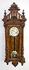 Ornate Carved 2 Weight Vienna Regulator Clock