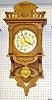 German Art Nouveau Oak Open Swinger Clock