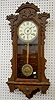 Ingraham "Pacific" Oak Hanging Clock