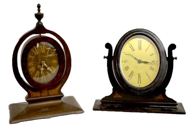 2 Wooden Easel Dresser Clocks, Seth Thomas + — Antique Clocks Price Guide