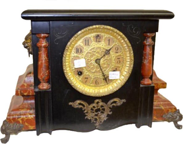 Waterbury Black Enamel Clock, "Gordo" — Antique Clocks Price Guide