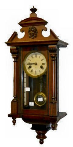 Hamburg American RA 8 Day T &amp; S Wall Clock — Antique Clocks Price Guide